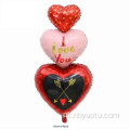 Decoração de festa Love Heart Foil Balloon Set